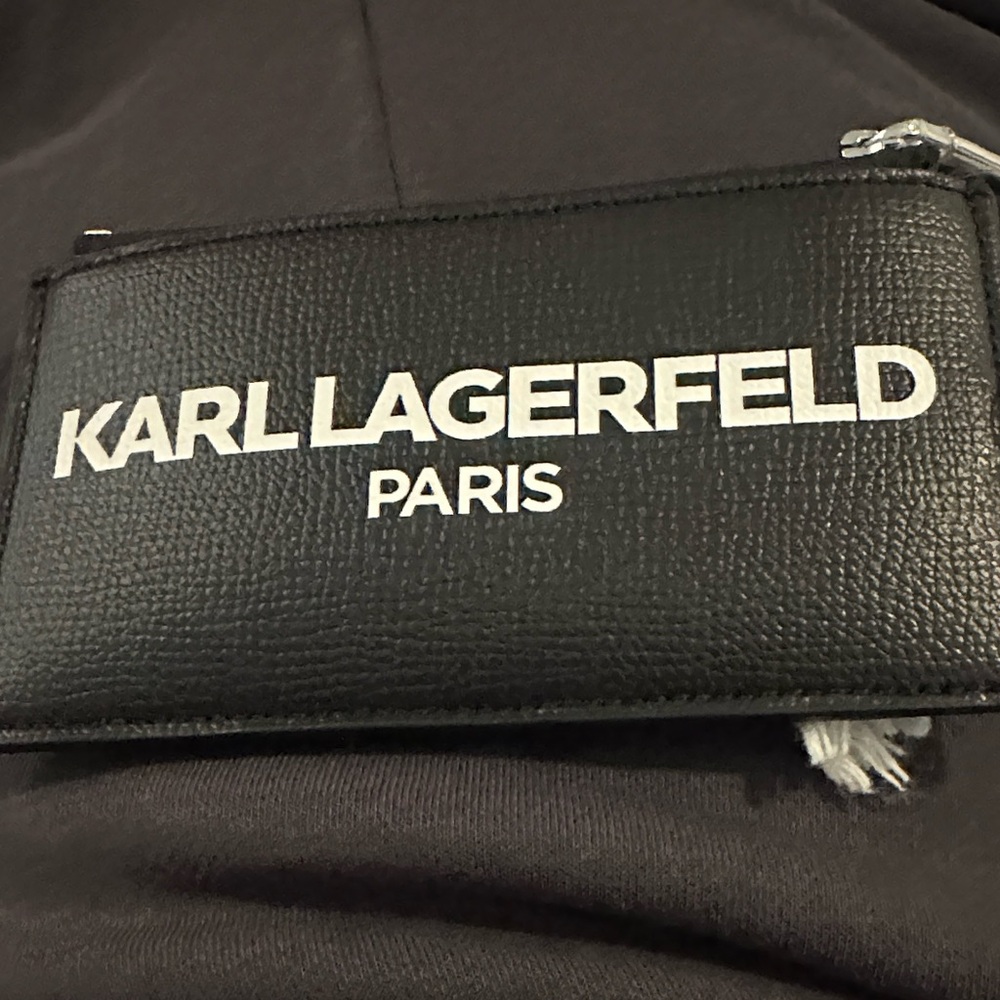 NEW!! Karl Lagerfeld Black and White Lanyard